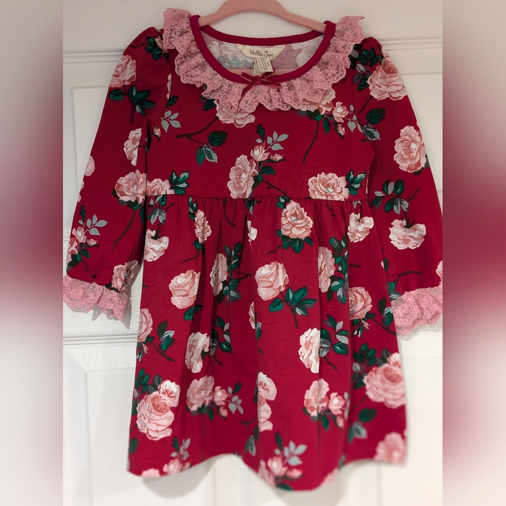 NWT Matilda Jane Red Floral Dress size 18-24 months